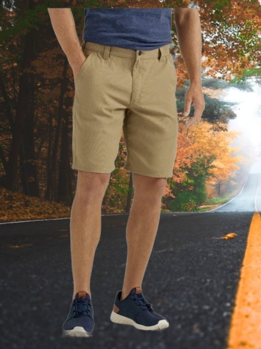 WRANGLER Outdoor Men’s 44 Field Utility Shorts Relaxed Wicking Cargo Elmwood
